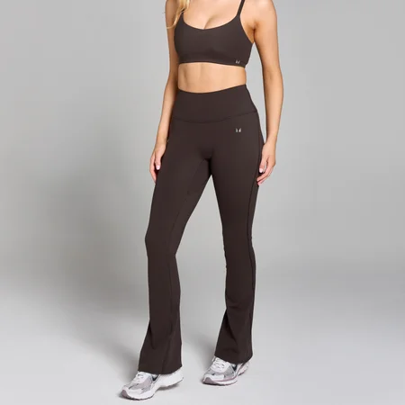 Leggings Flare Petite Tempo MP Mulher - Cacau