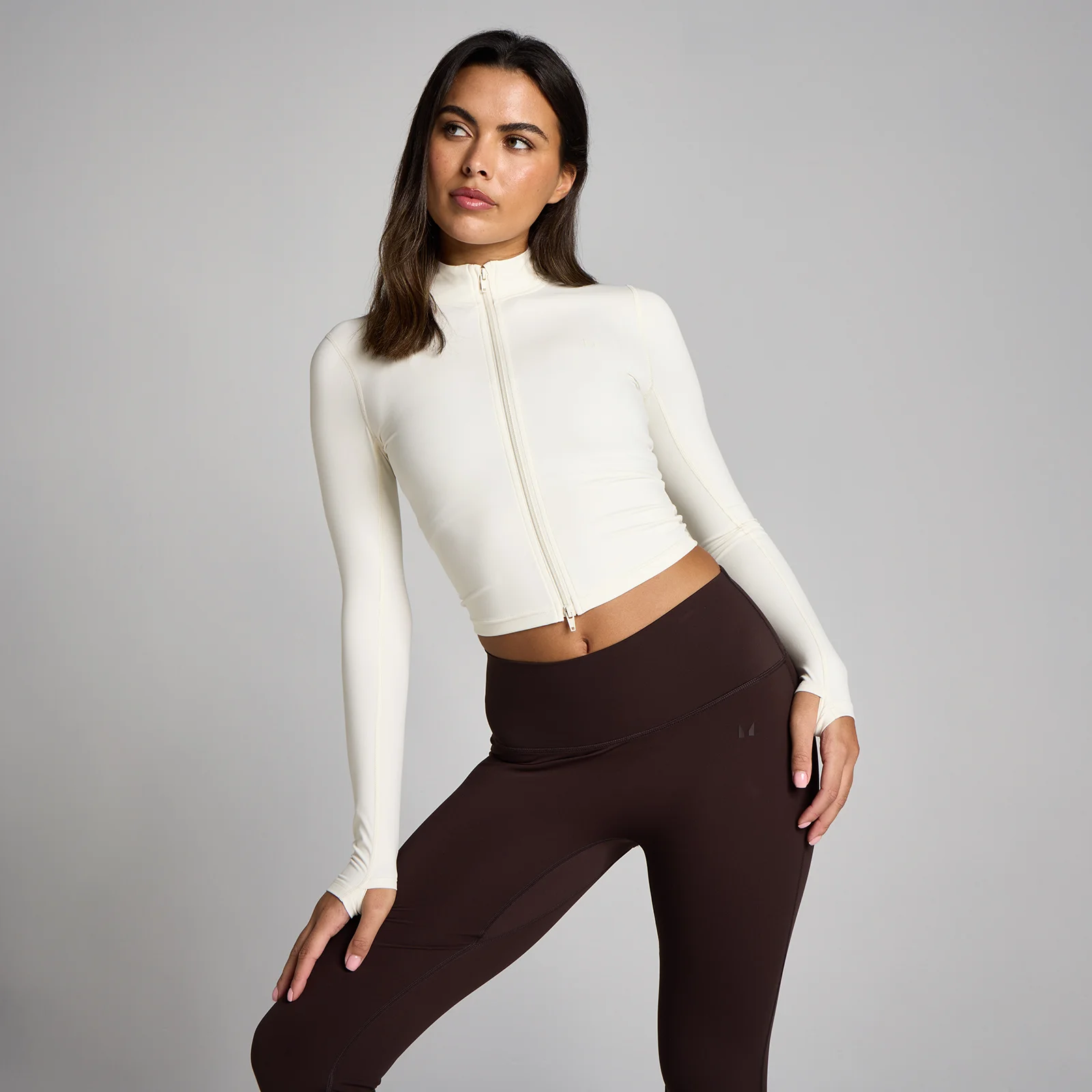 MP Mulher Tempo Cropped Casaco - Baunilha - L Imagem 1