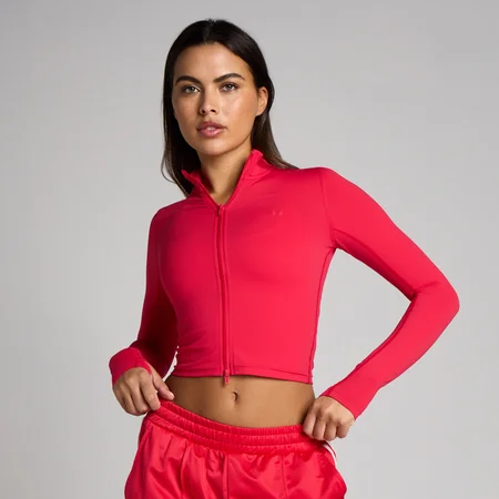 MP Mulher Tempo Cropped Casaco - Chilli