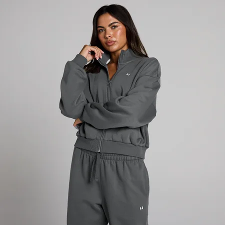 Blusão Bomber com Fecho Basics MP Mulher - Cinzento Escuro