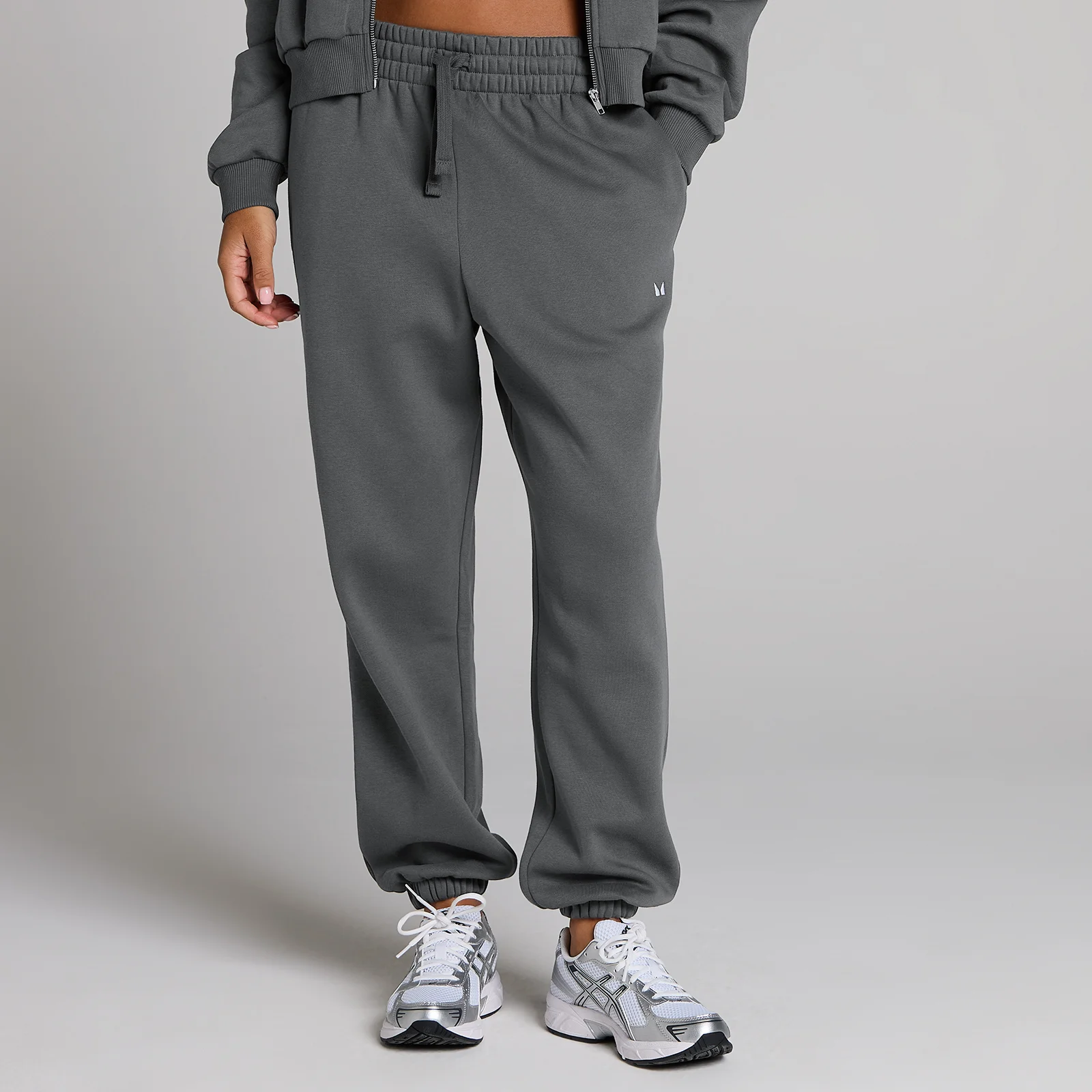 Calças de Fato de Treino Oversized Basics MP Mulher - Cinzento Escuro - XS Imagem 1
