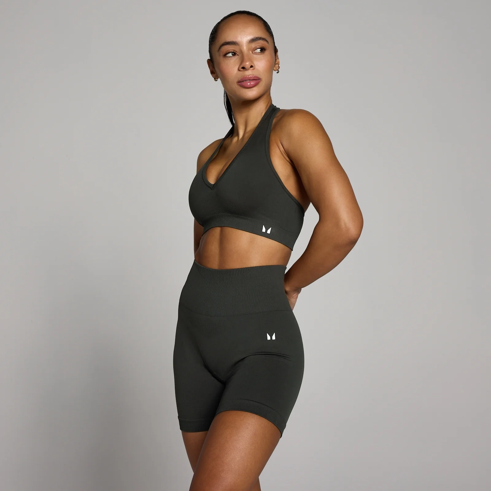 MP Women's Tempo Seamless Halter Neck Bra - Night Grey - XS Imagem 1
