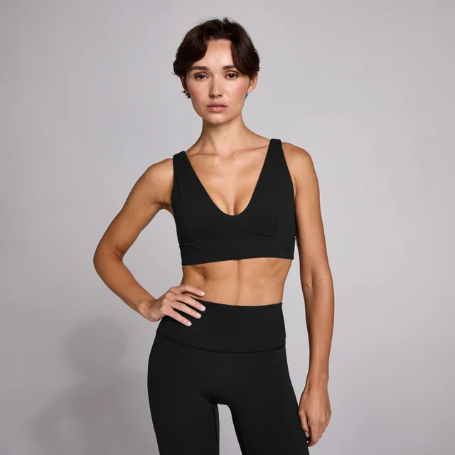Sutiã Desportivo Comprido V-Neck SculptForm MP Mulher - Preto