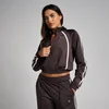 Casaco Track Tricot MP Mulher - Cacau/Baunilha