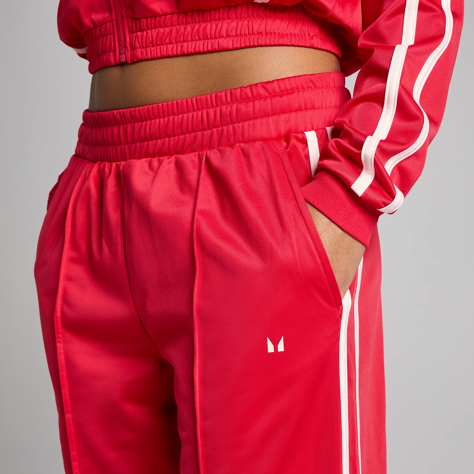 Calças de Fato de Treino MP Tricot Track Straight Leg para Mulher - Chilli - S Imagem 4