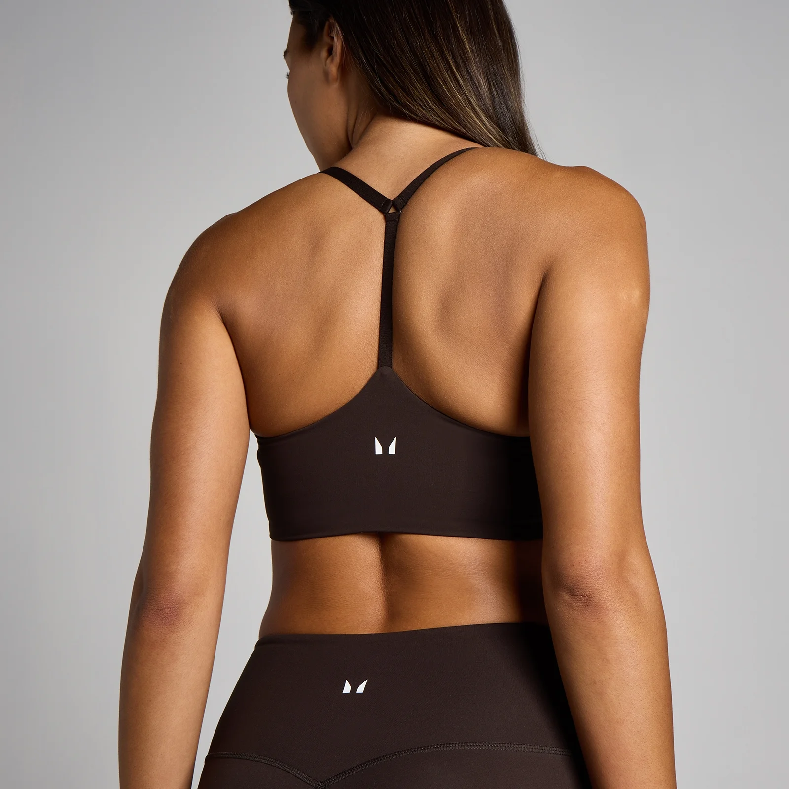 Sutiã Desportivo MP Tempo Strappy Racerback para Mulher - Cacau - S Imagem 4