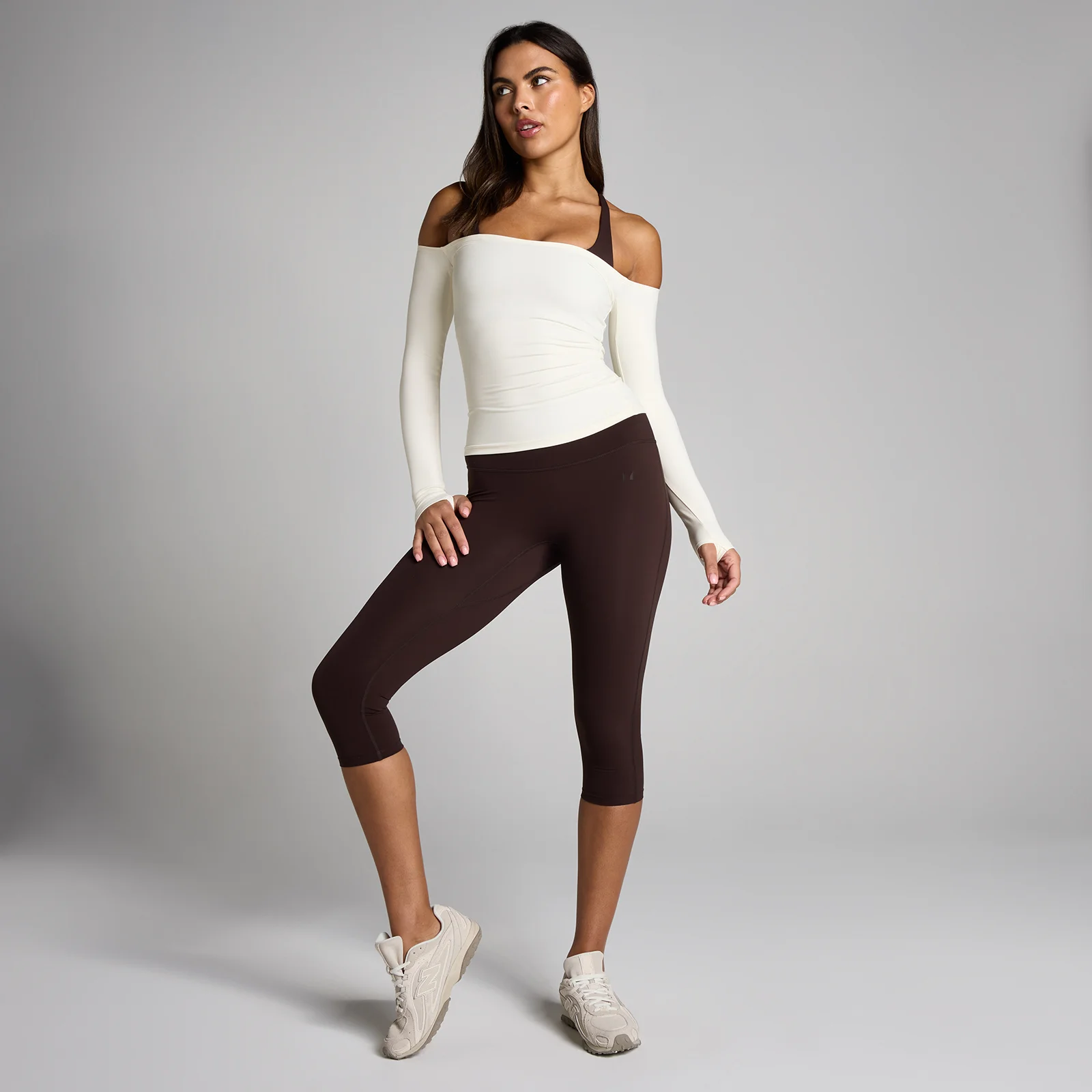 MP Mulher Tempo Off The Shoulder LS Top - Baunilha - XS Imagem 3