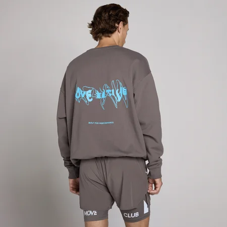 Sweatshirt MP Unissexo Hybrid com Gráfico - Cinzento Ash