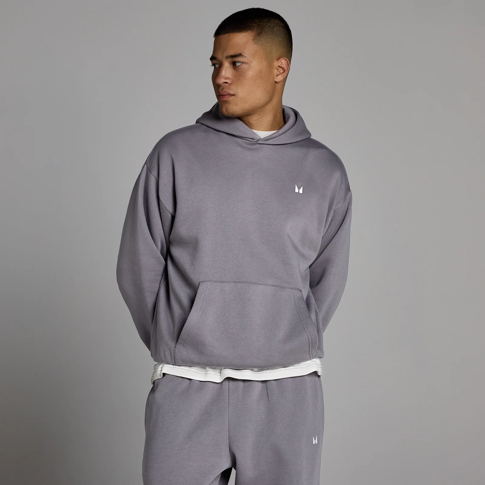 Camisola com capuz MP Rest Day para homem - Cinzento mesclado escuro - M Imagem 1