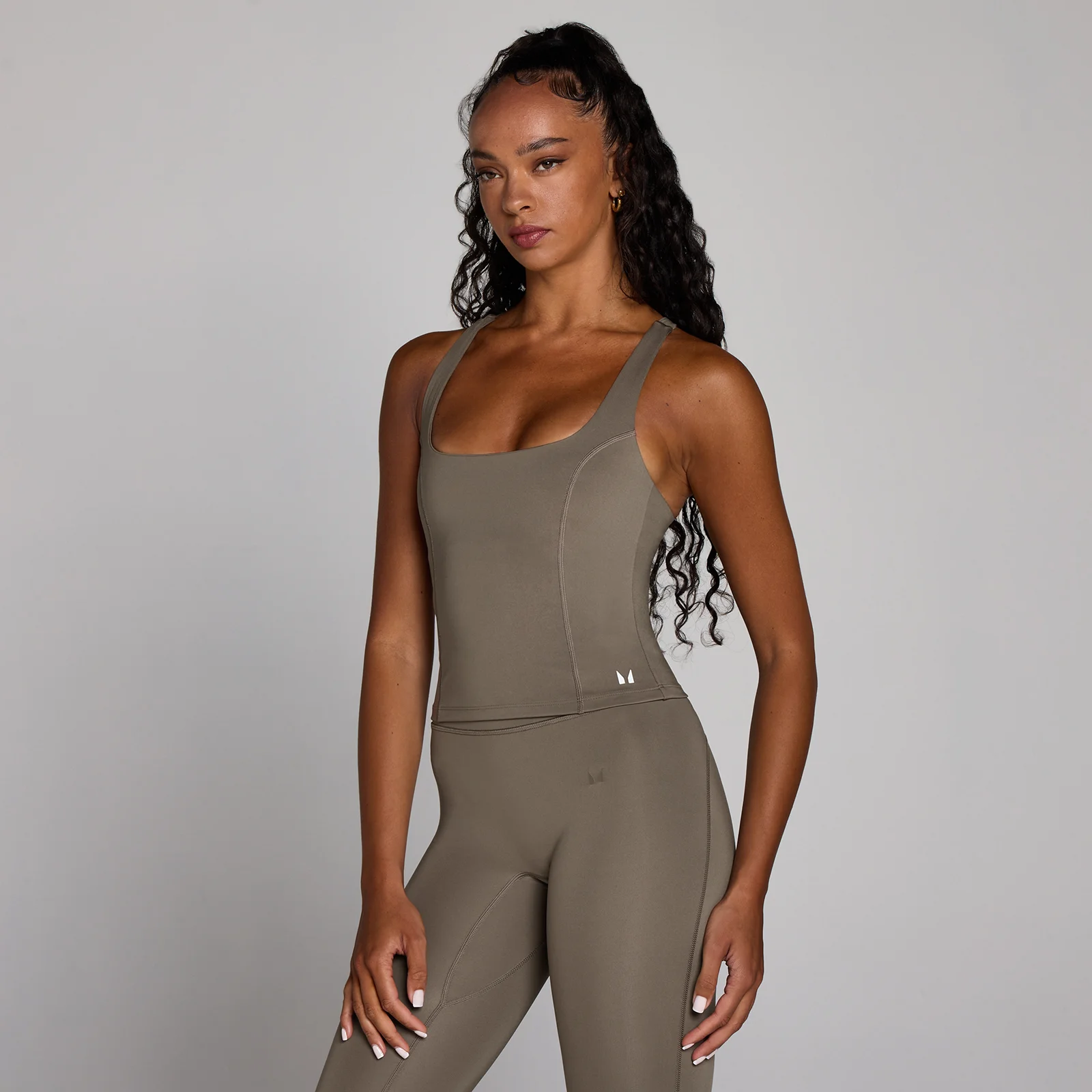 Camisola de Alças Racerback para Treino MP Mulher - Espresso - M Imagem 1