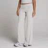 Leggings de Perna Larga Caneladas MP para Mulher - Cinzento Mesclado