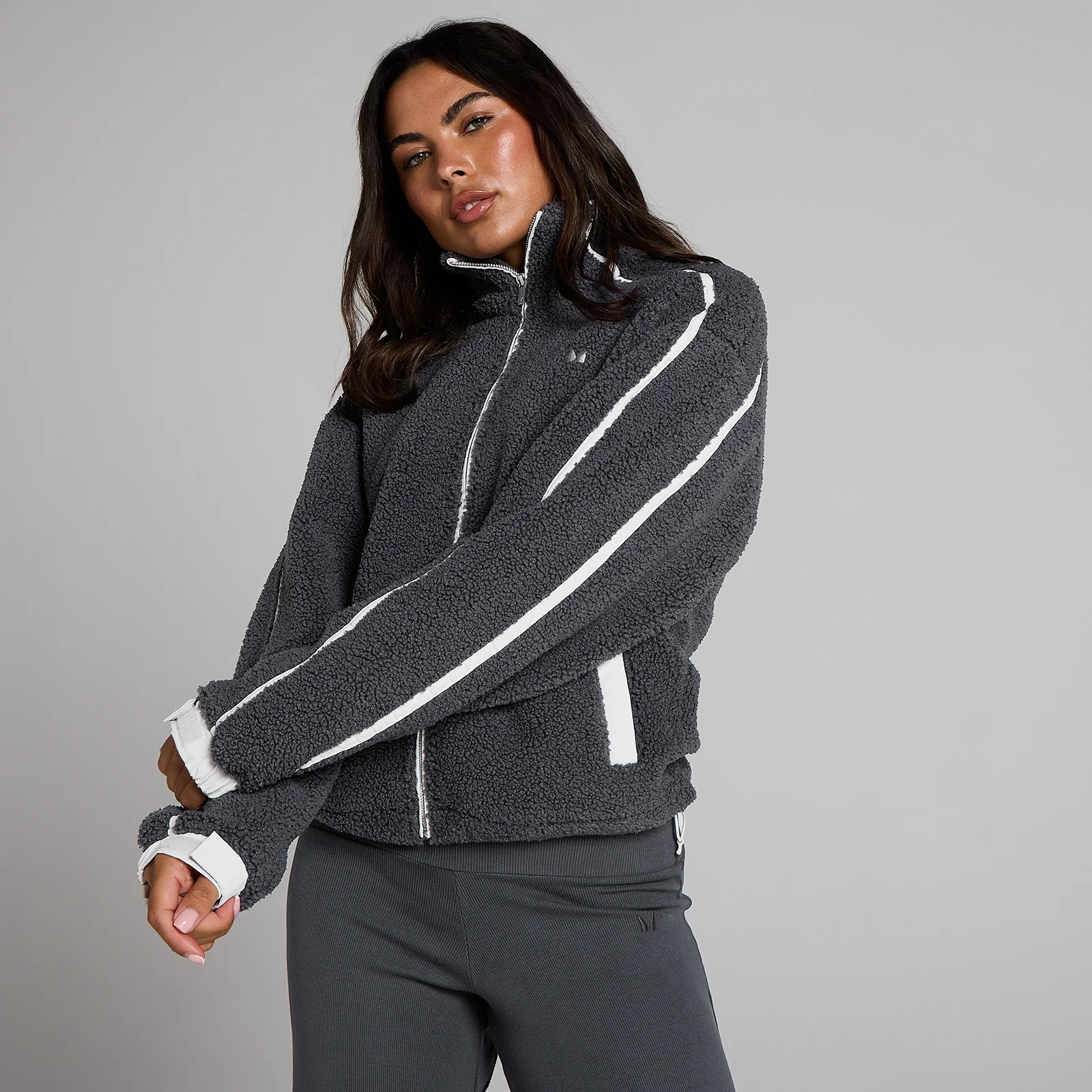 Casaco com Fecho MP Fleece Binding para Mulher - Robust Grey - XS Imagem 1
