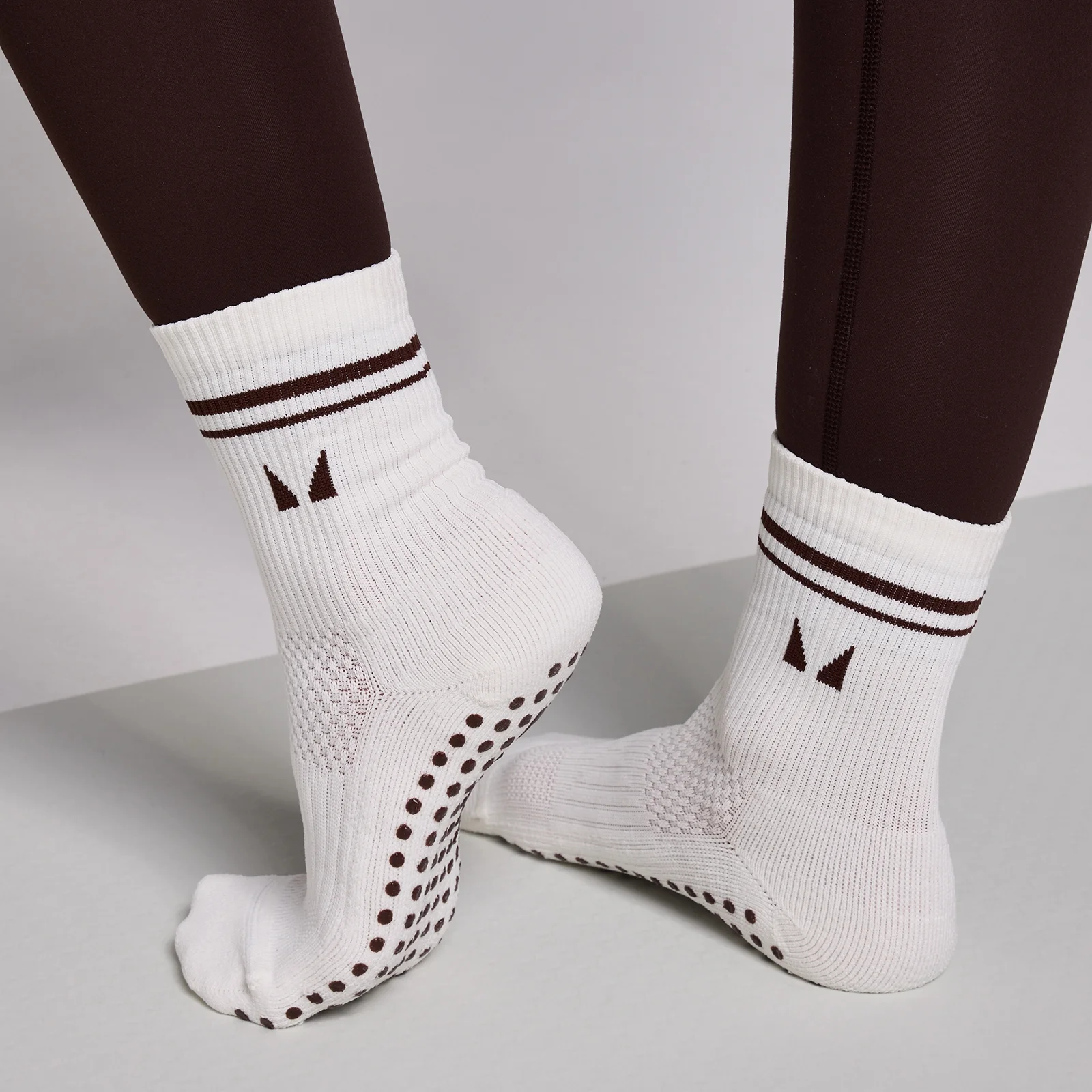 MP Pilates Socks (2 pack) - Cocoa/Pearl - UK 2-5 Imagem 1