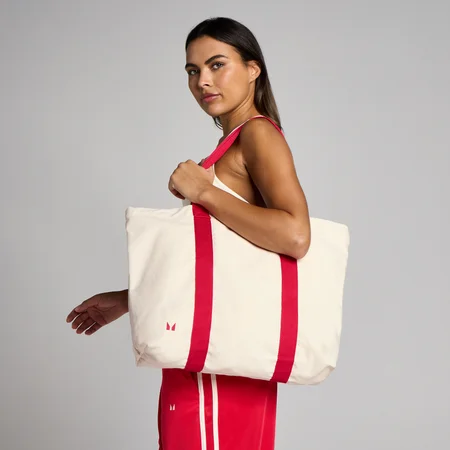 Tote Bag de Algodão Bicolor MP - Algodão Natural/Malagueta