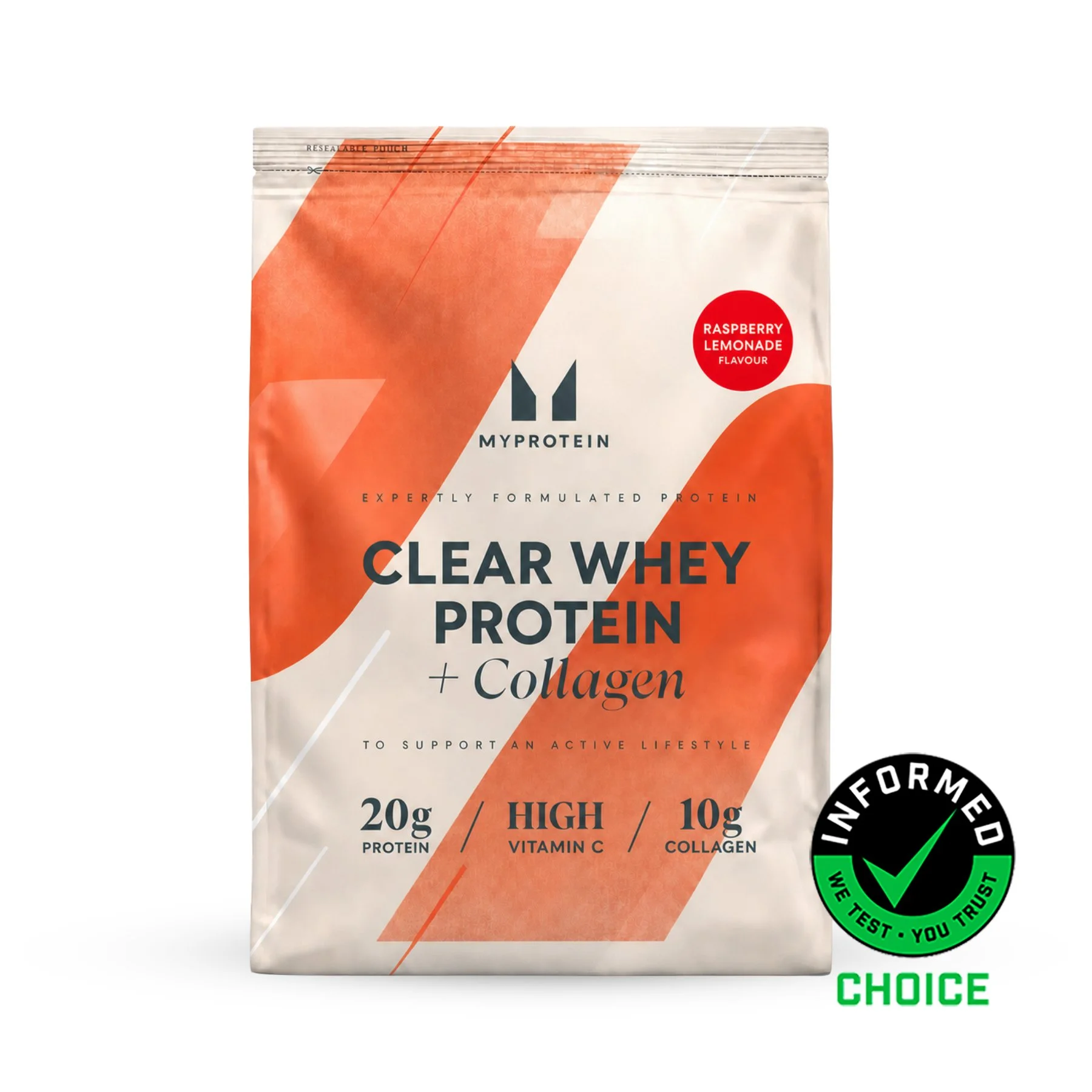 Proteína Clear | Whey e Colagénio - 1440g - 60servings - Limonada de Framboesa Imagem 1