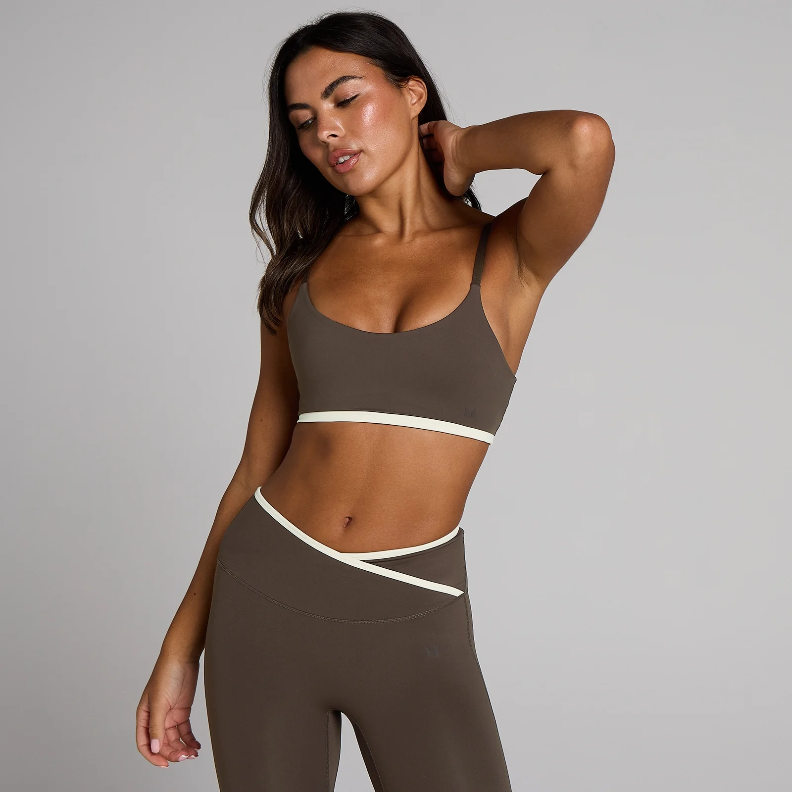 Sutiã Desportivo MP Tempo Contrast Mulher - Cacau - XS Imagem 1