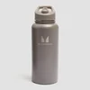 Garrafa de Metal Reciclado Myprotein com Palhinha Flip 1L - Trufa Escuro