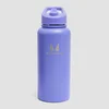 Garrafa de Metal Reciclado Myprotein com Palhinha Flip 1L - Índigo Vibrante