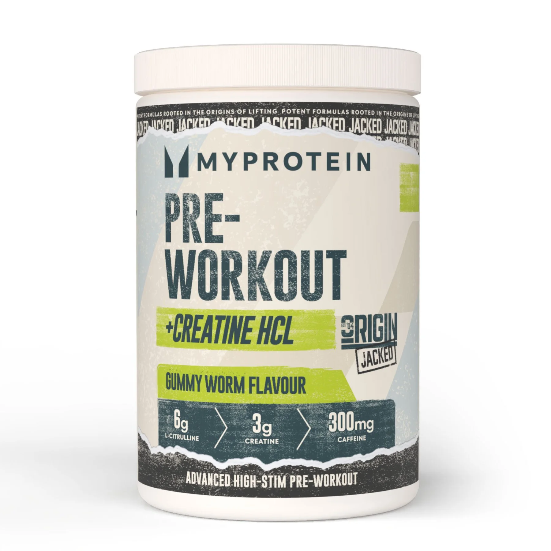 Origin Jacked Pre-Workout - 25servings - Gummy Worm Imagem 1