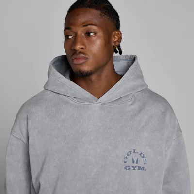 MP X Gold's Homem Washed Graphic Oversized Camisola com Capuz - Steel Blue - L Imagem 6