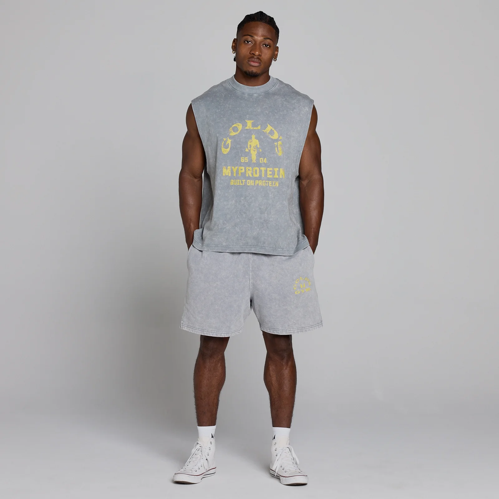 MP X Gold's Homem Washed Graphic Oversized Tank - Steel Blue - XL Imagem 5