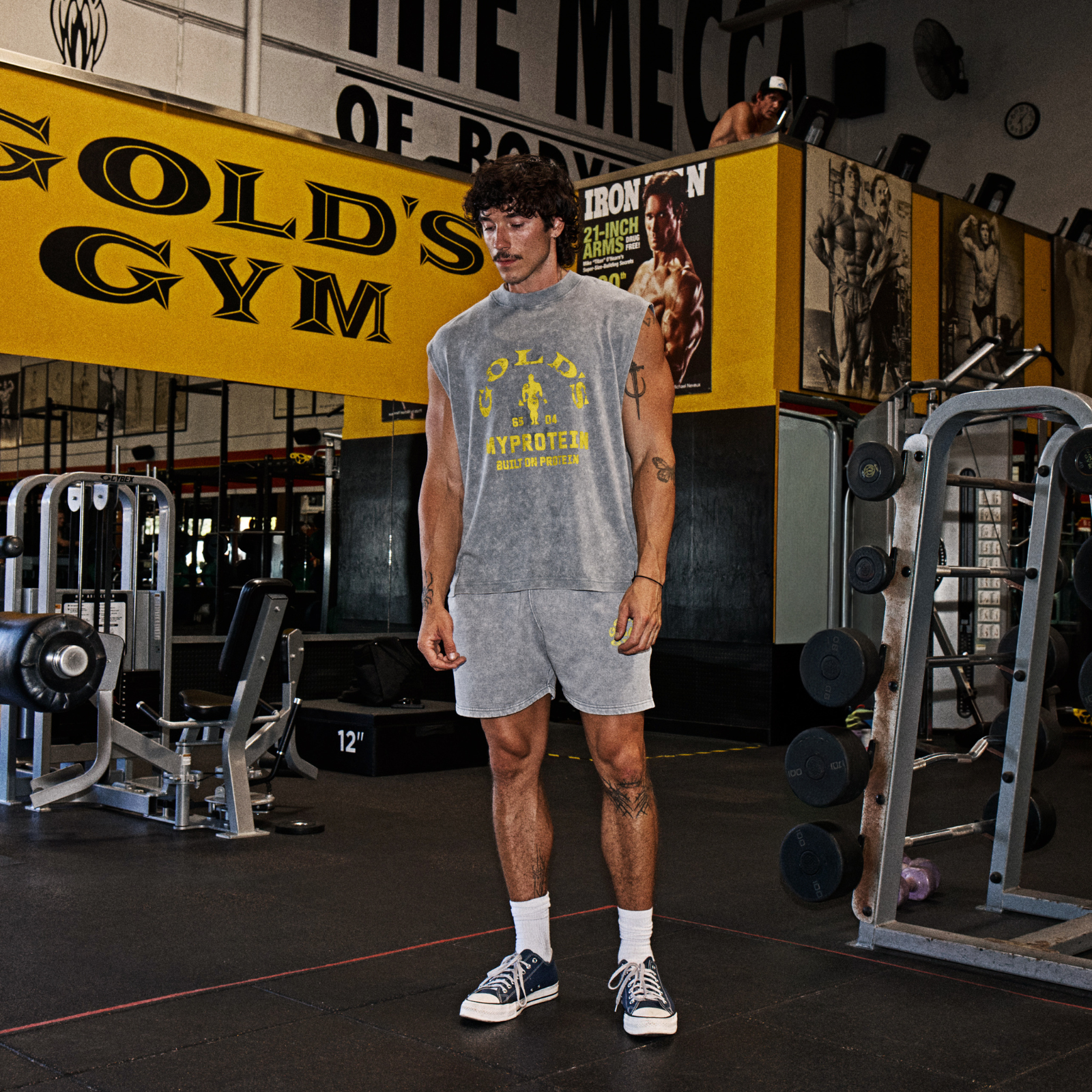 MP X Gold's Homem Washed Graphic Oversized Tank - Steel Blue - XL Imagem 2