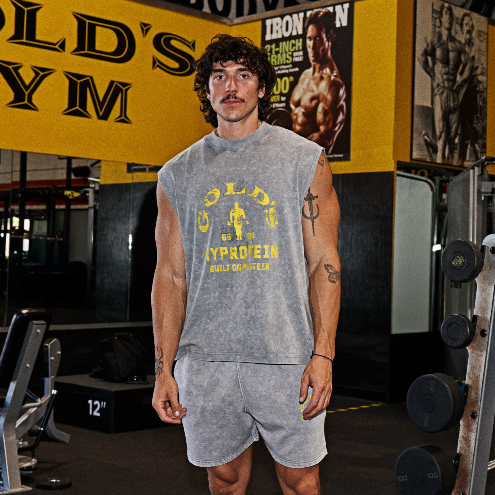 MP X Gold's Homem Washed Graphic Oversized Tank - Steel Blue - XL Imagem 1