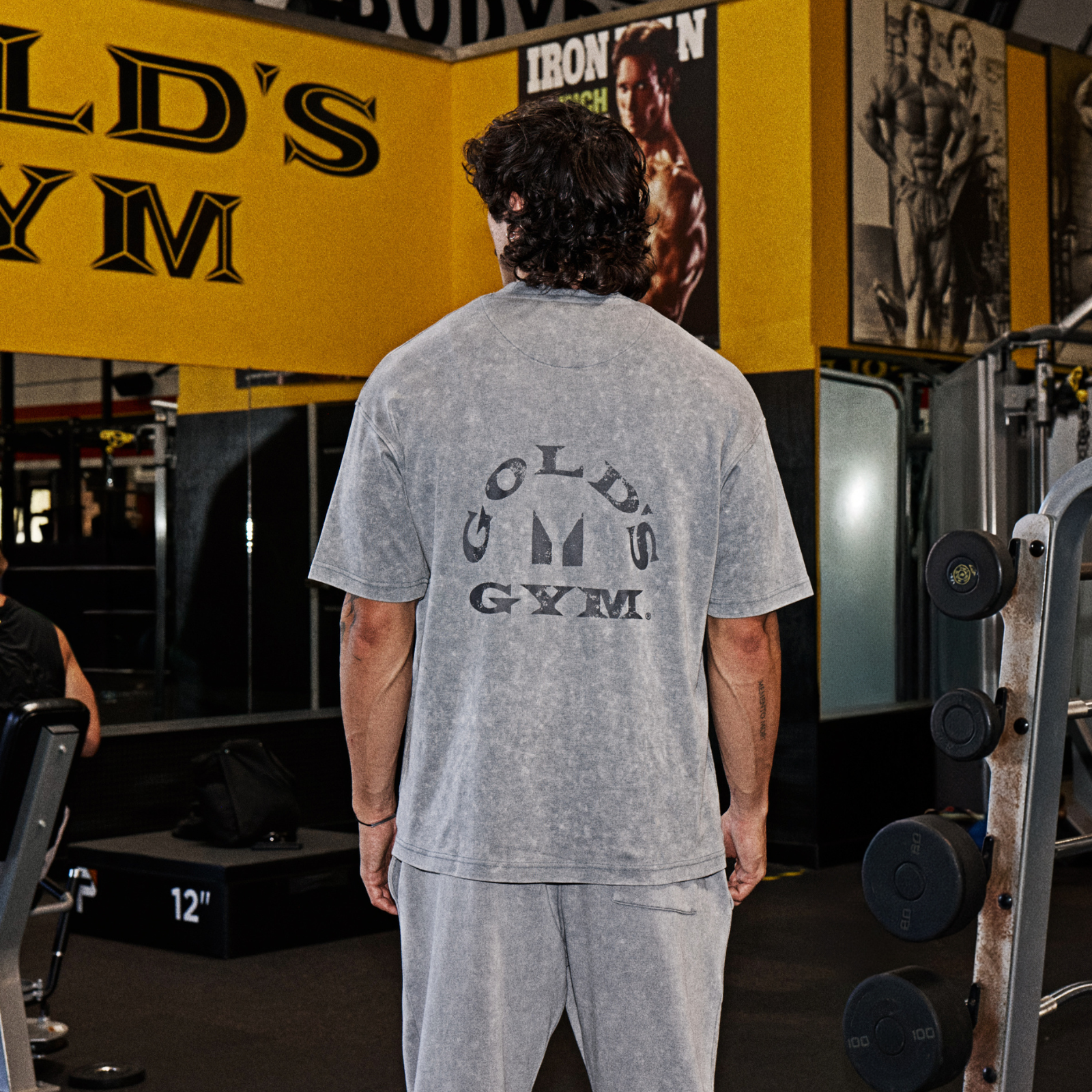 MP X Gold's Homem Washed Graphic Oversized T-shirt - Steel Blue - XS Imagem 1