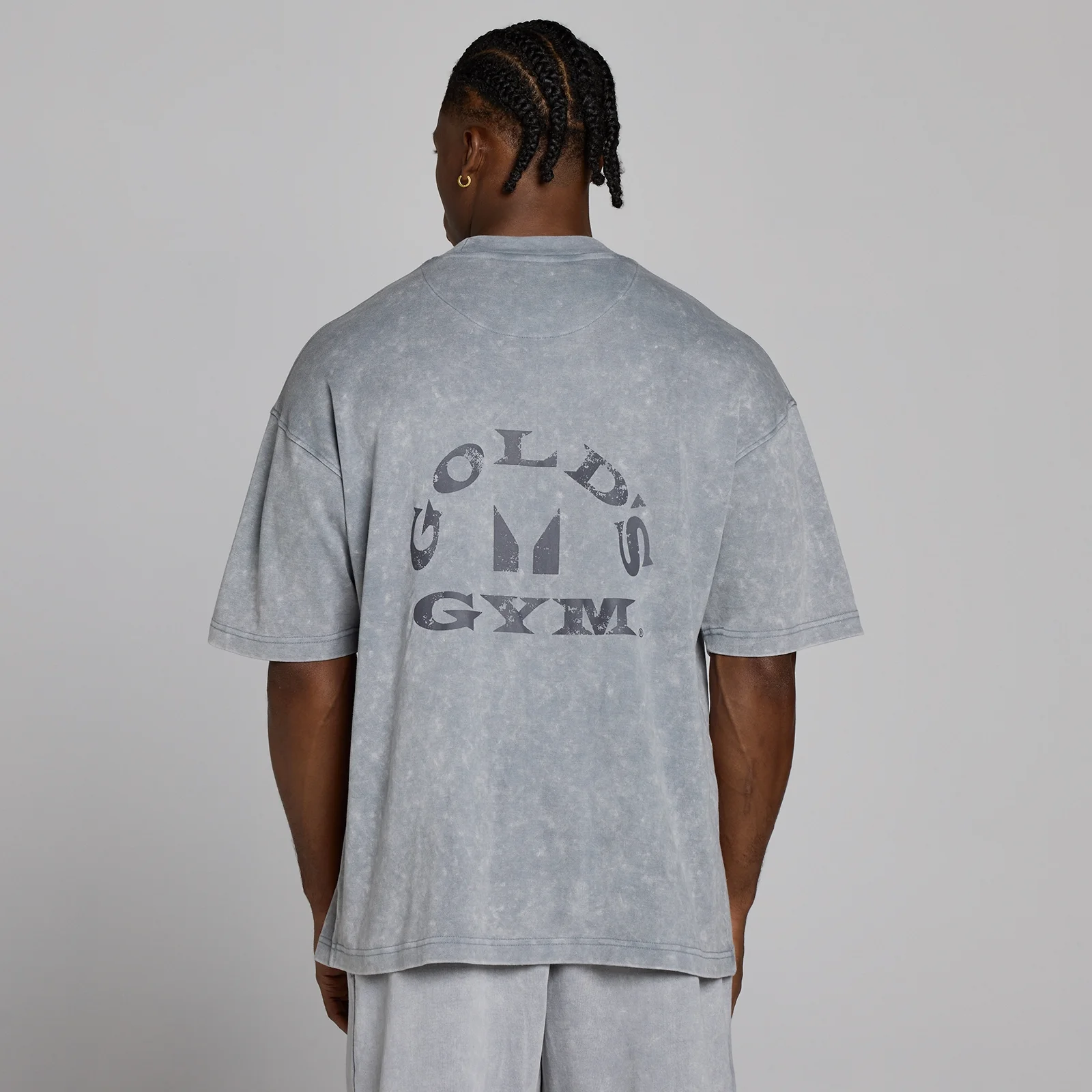 MP X Gold's Homem Washed Graphic Oversized T-shirt - Steel Blue - XS Imagem 4