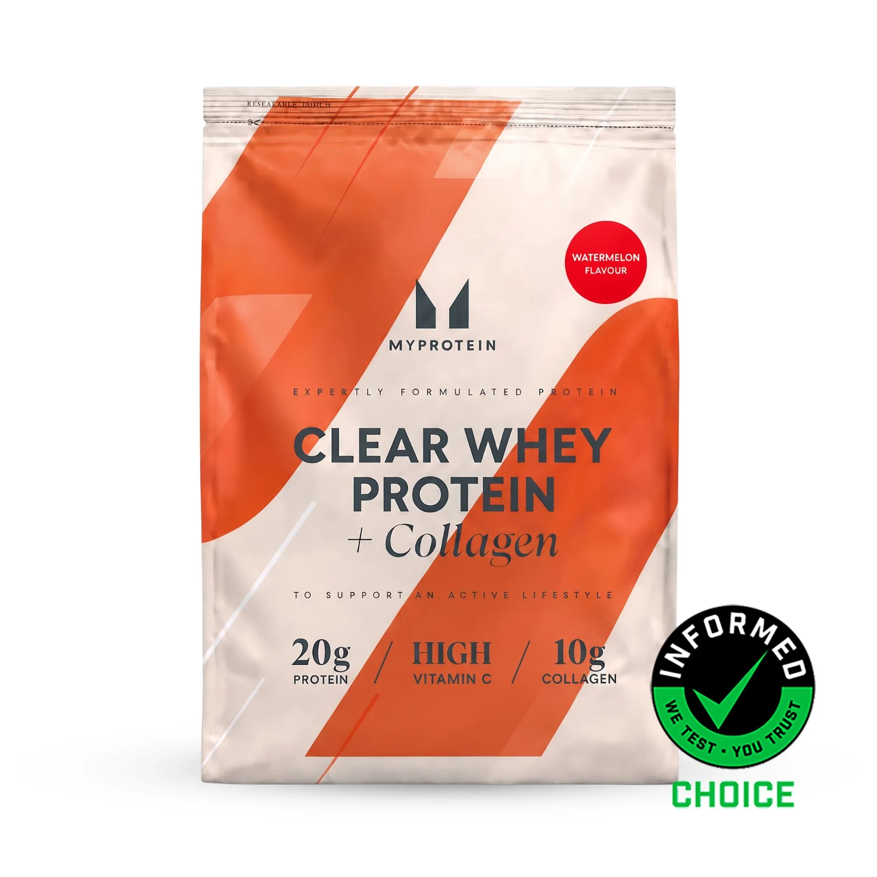 Clear Whey Isolate - 960g - 40servings - Watermelon (+ Collagen) Imagem 1